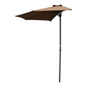 Wall Half-Umbrella - Chocolate